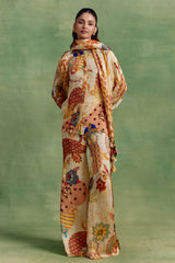 Ivory Boho Print Co-ord Set