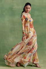 Ivory Boho Print Dress