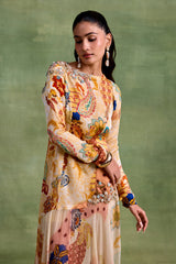 Ivory Boho Print Dress