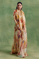 Ivory Boho Print Dress