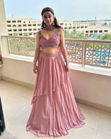 SANYA IN MAUVE LEHENGA AND BLOUSE SET