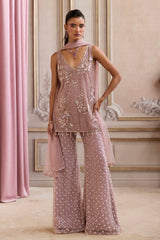 Champagne Rose Kurta and Pants Set