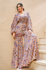 Moroccan Printed Peplum and Sharara Set