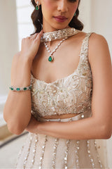 Tissue Sharara and Corset Set