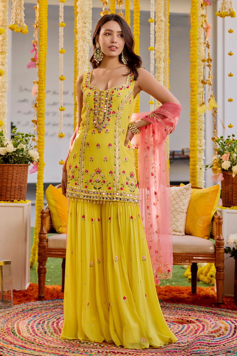 Gulshan Sharara and Kurta Set main image 0