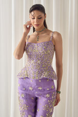 Lavender Corset and Pants Set