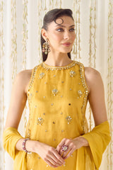 Mustard Kurta With Farsi Salwar Set