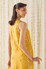 Mustard Kurta With Farsi Salwar Set