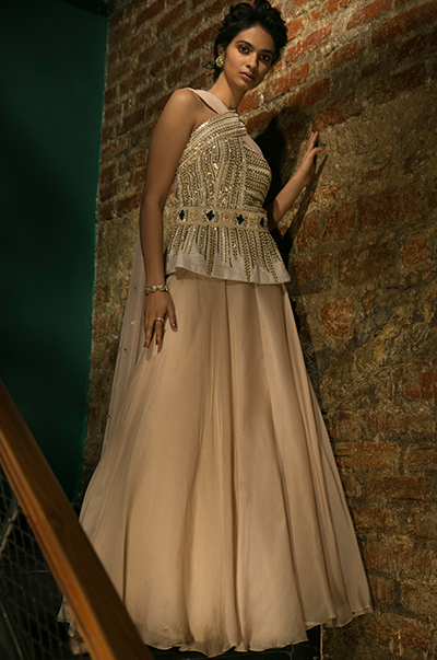 Peplum skirt and top set outlet