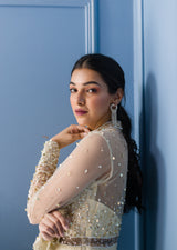 Ivory Tonal Embroidered Jumpsuit