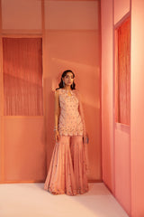 Dusty Pink Kurta and Sharara Set