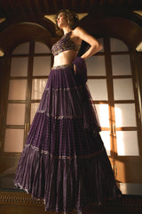 Sanya In Our Purple Lehenga Set