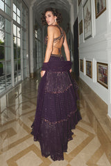 Sanya In Our Purple Lehenga Set