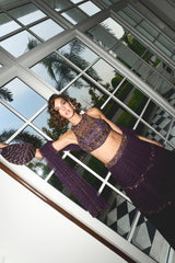 Purple Lehenga Set