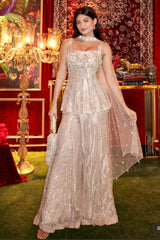 Medha Das Sarma In Our Tissue Sharara and Corset Set