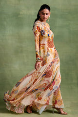 Ivory Boho Print Dress