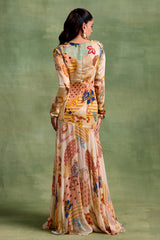 Ivory Boho Print Dress