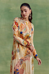 Ivory Boho Print Dress