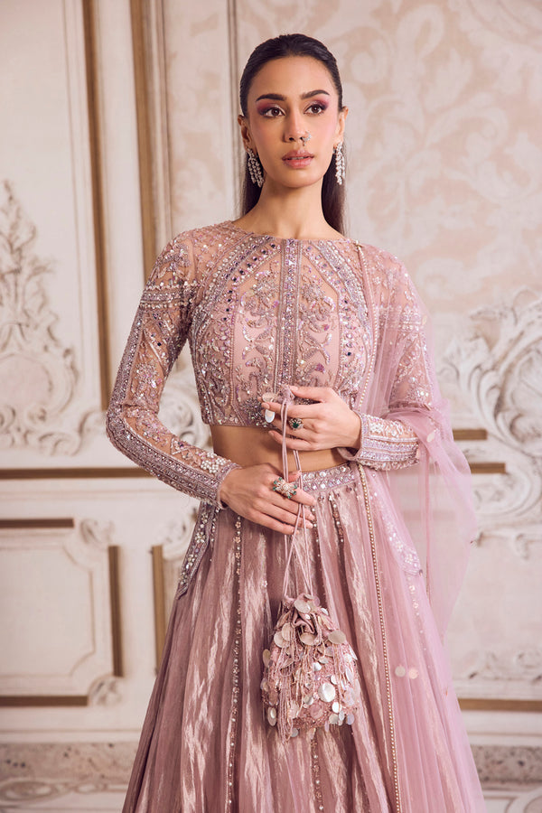 Champagne Rose Sequins Potli