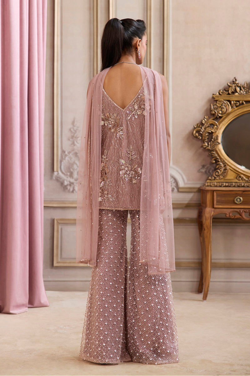Champagne Rose Kurta and Pants Set