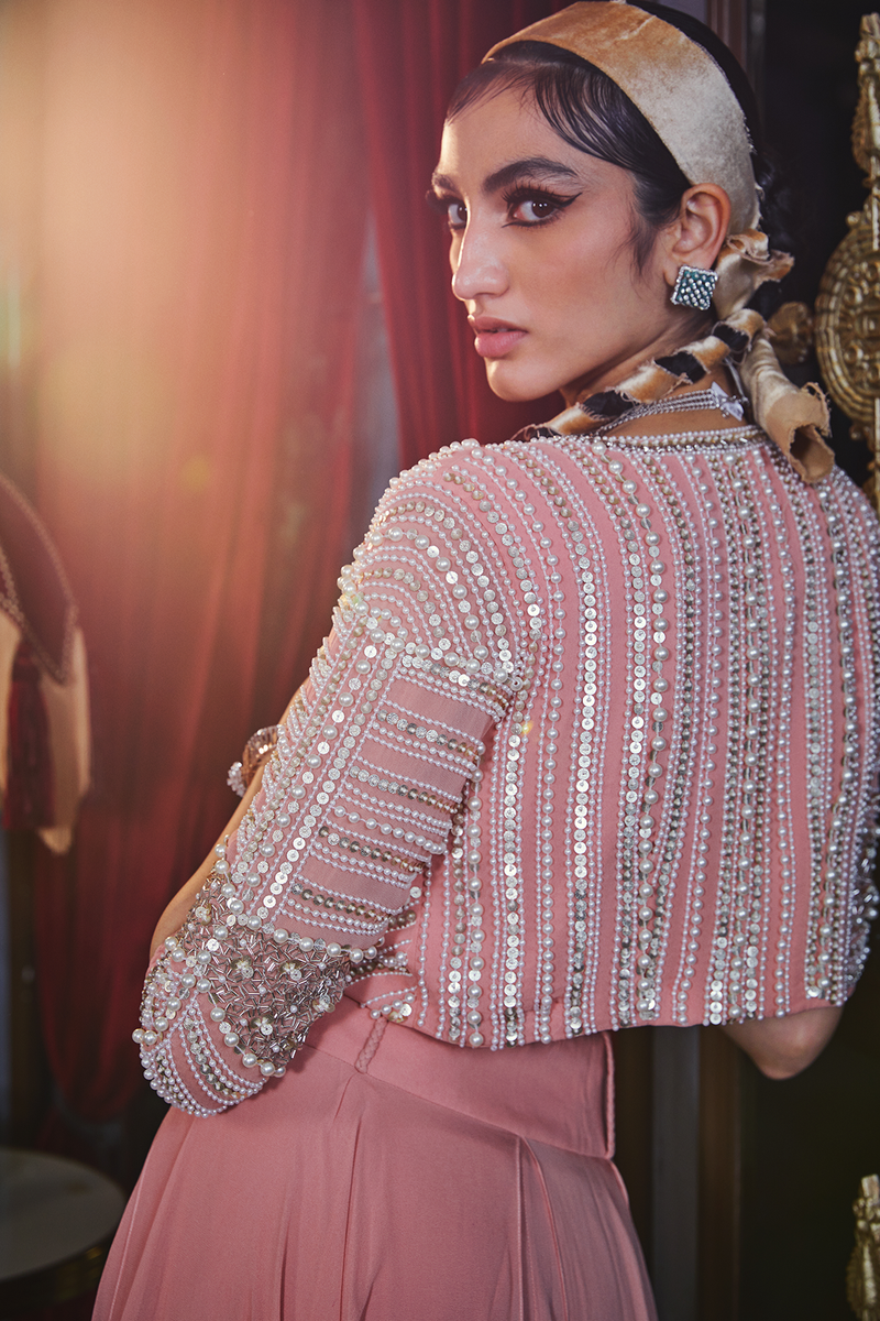 Jacket with sales crop top